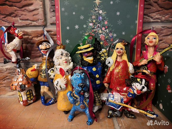Подарочный набор новогодних игрушек ручной работы