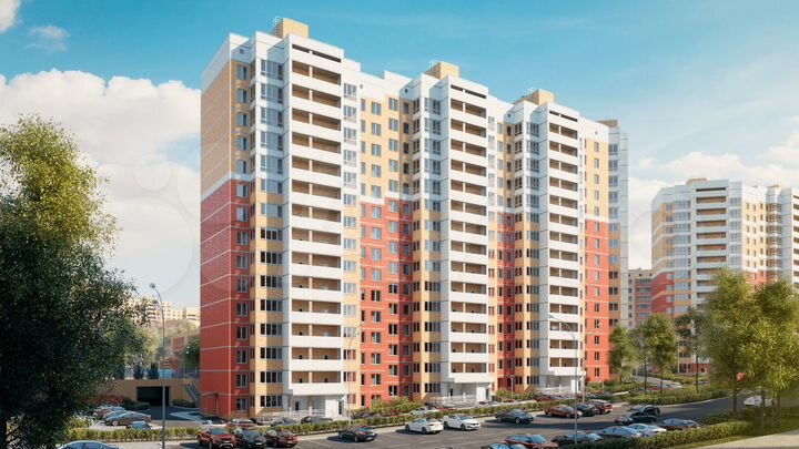 2-к. квартира, 73,5 м², 2/15 эт.