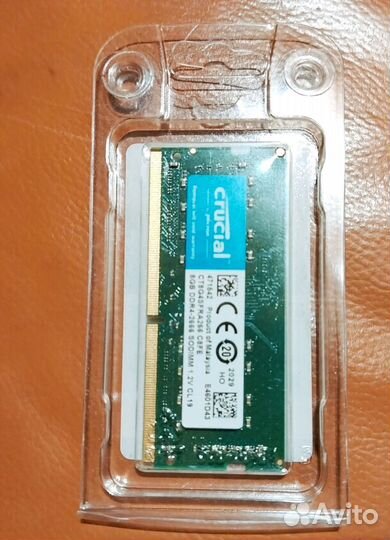 Оперативная память ddr4 8gb crucial 2666