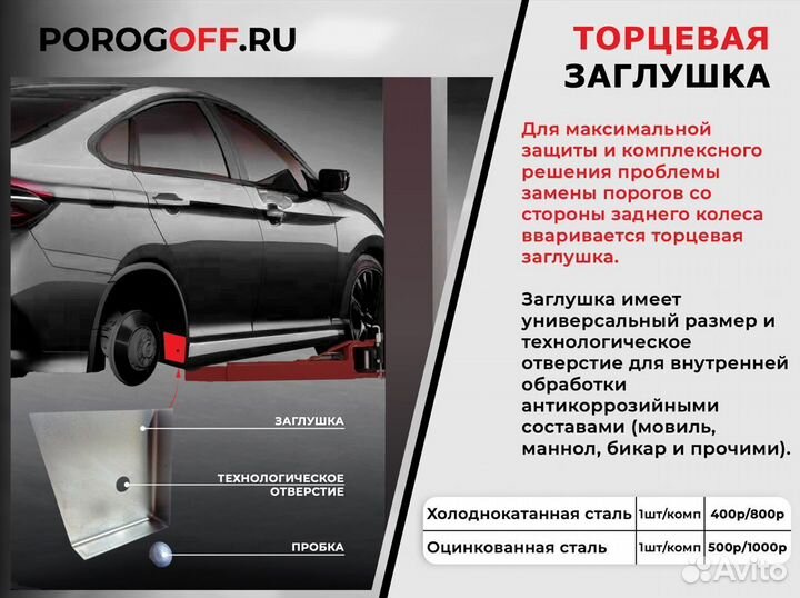 Ремонтные пороги Skoda Octavia А5 Универсал