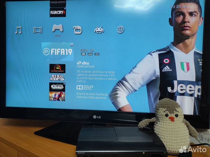 Игровая приставка ps3 Super slim 320gb прошитая