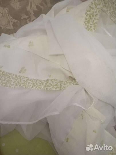 Бортики в кроватку+ балдахин