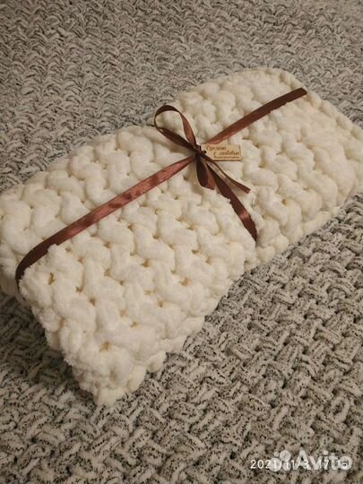 Детский плюшевый плед. Ручная работа