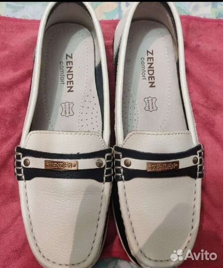 Кожаные мокасины фирмы Зенден