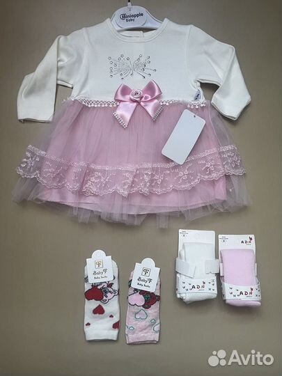 Одежда новая пакетом для девочки р.68