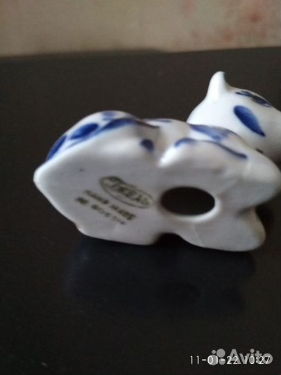 Коллекционная статуэтка Теленок гжель