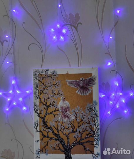 Картина акрилом на холсте