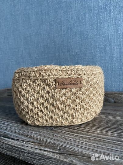 Корзинка из джута