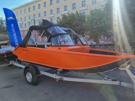 Лодка Волжанка 46 Fish пакет с yamaha F60 felt