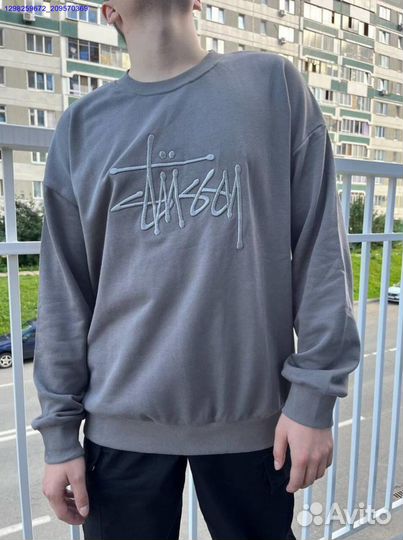 Stussy свитшот чёрный (Арт.37574)