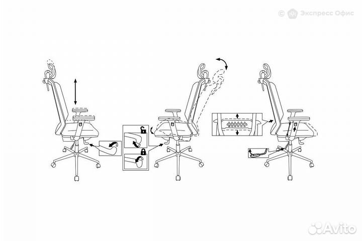 Кресло для руководителя Бюрократ MC-612N-H/B/418B