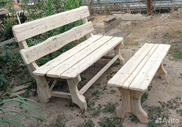 Скамейка садовая деревянная