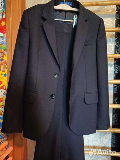 Школьный костюм для мальчика синий 128