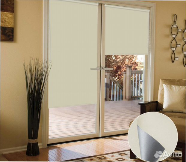 Шторы римские с электроприводом