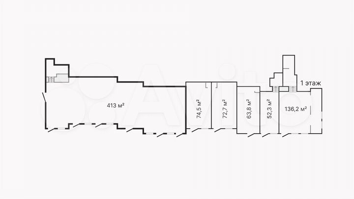Готовый арендный бизнес, 413 м²