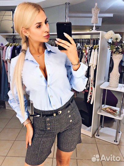 Костюм рубашка с шортами