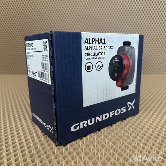 Насос Grundfos alpha 1 32-80-180 model E 99199597