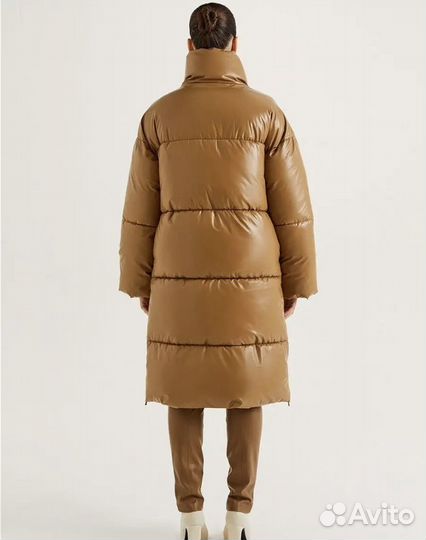 Пальто из эко кожи love republic