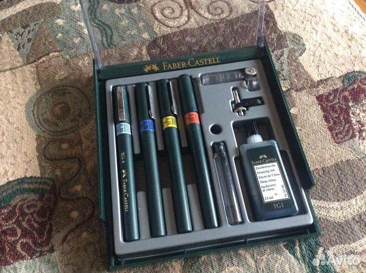 Профессиональный набор рапидографов Faber Castell