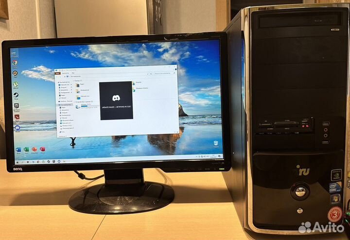 Пк (i3, nvidia geforce GTS250) + Benq 23