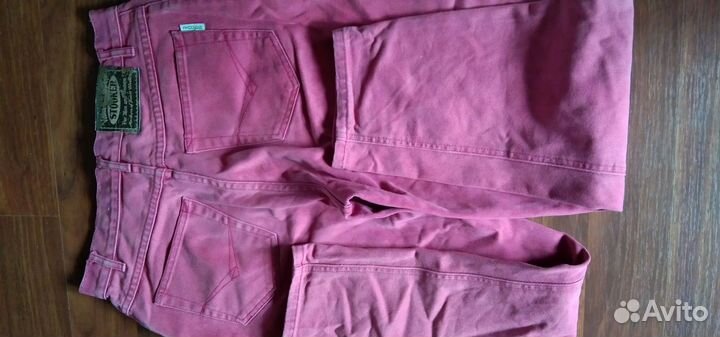 Джинсы коралловые п/о пояс 38см