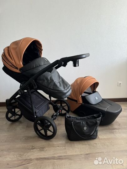 Коляска Adamex mobi Air Deluxe (эко-кожа) 2 в 1