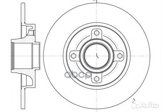 Диск торм. (без подш.) ci C4 pe 307 6101400 Road