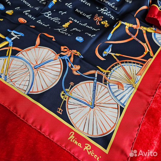 Nina Ricci шелковый платок Велосипед оригинал