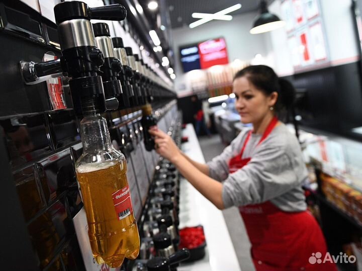 Продавец-кассир в магазины разливных напитков