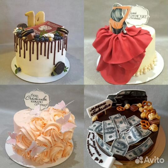 Торты, бенто торты, десерты на заказ