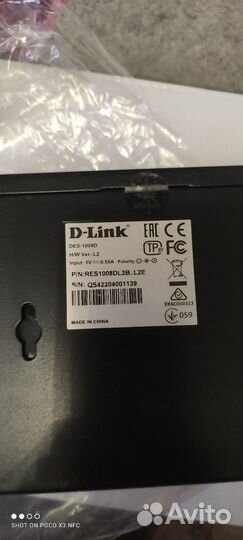 Коммутатор D- Link Des-1008D 8*10/100BaseTx
