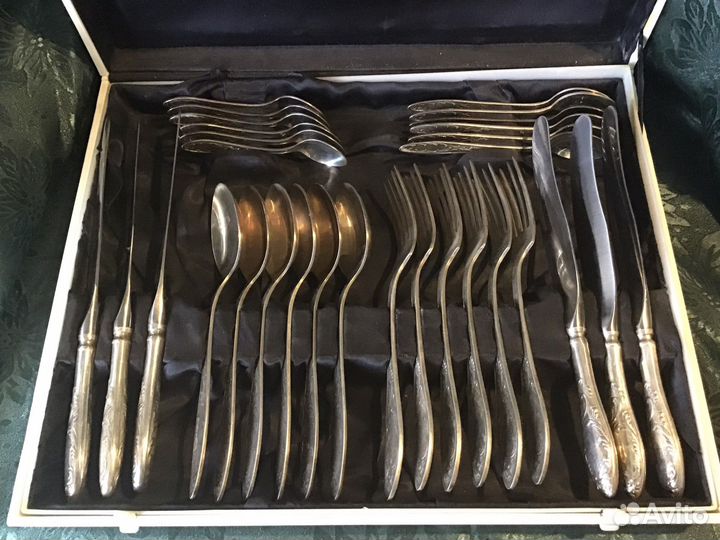 Набор столовых приборов мельхиор СССР