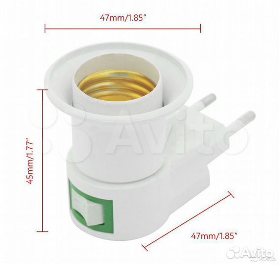 Переходник USB 5В 12В 220В E27 авто прикуриватель