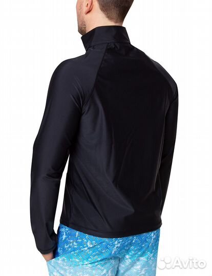 Мужская лайкровая куртка на молнии с длинным рукав