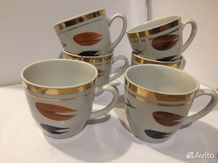 Кофейные чашки СССР 1970е Зугдидский завод