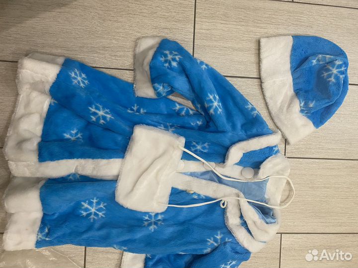 Прокат. Костюм снегурочки детский