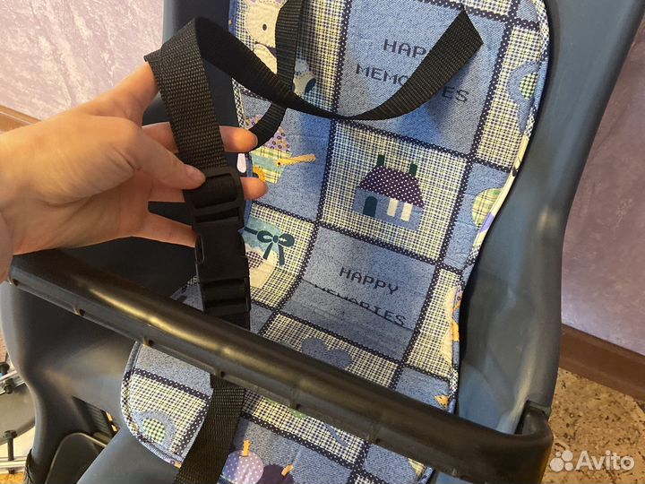 Детское велокресло на багажник как новое