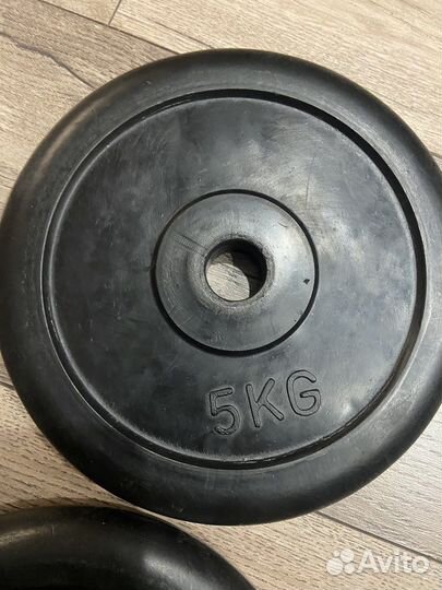 Спортивные блины 2,5 кг, 5 кг, 10 кг