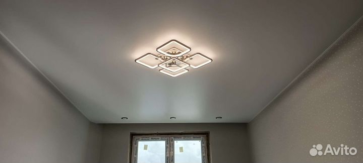 Натяжные потолки. Бесплатный замер. Установка