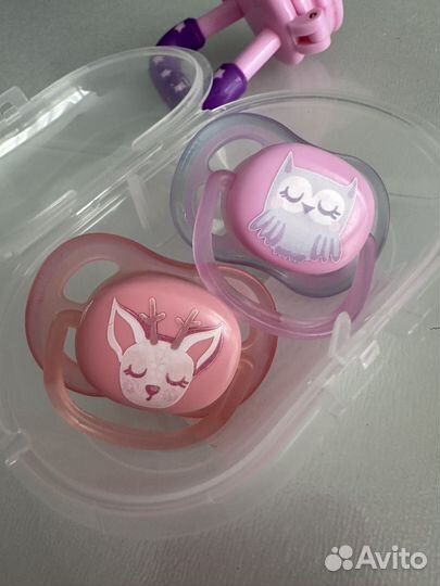 Пустышка avent 0 6 нимблер силиконовый