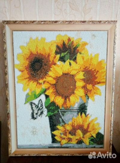 Готовая картина алмазная мозаика