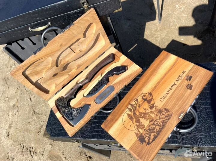 Подарочный набор топор + нож