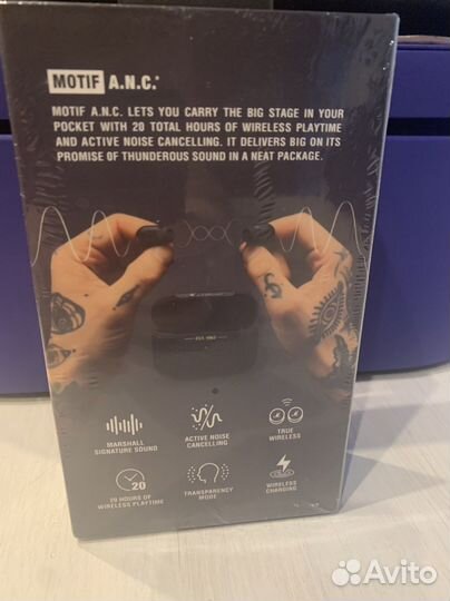 Наушники marshall motif anc