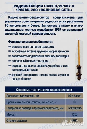 Радиостанция Гранит Р48У.9 «Волновая Сеть»