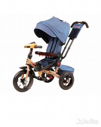 Трехколесный велосипед с тростью
