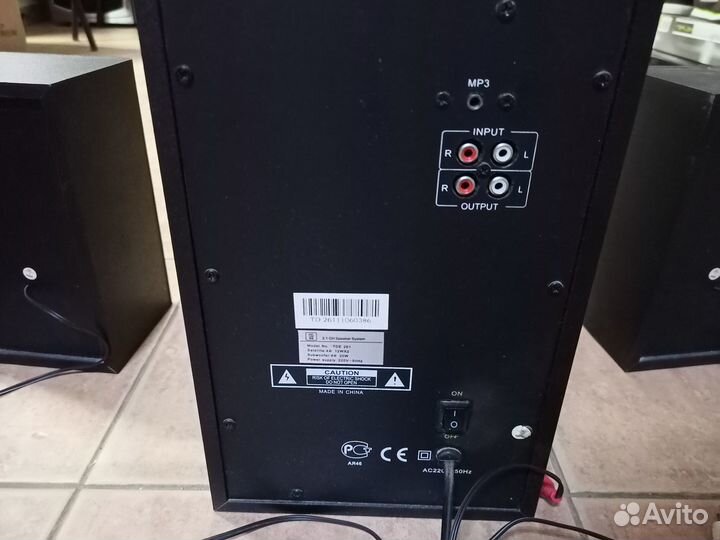 Колонки T&D TDE 261 - 2.1 systems, 44W, Sat-2x12W