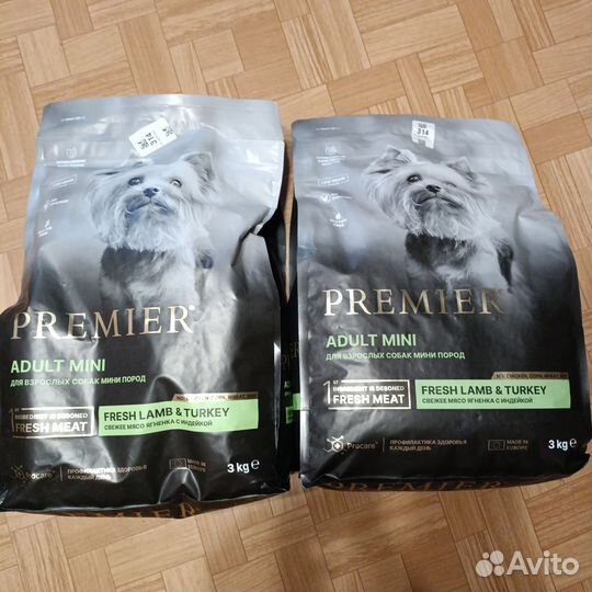Корм для собак premier adult mini 3кг