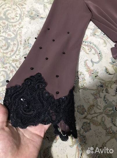 Платье халат длинное