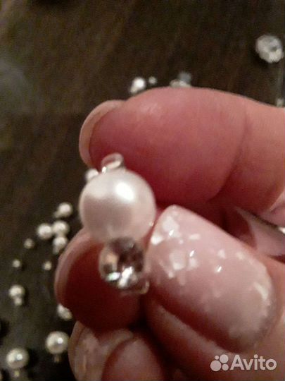 Колье и серьги свадебные