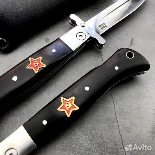 Нож складной финка нквд